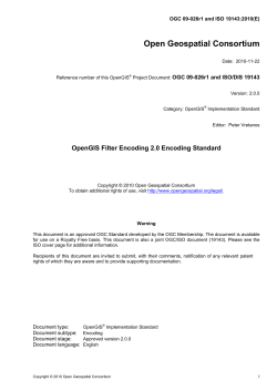 Filter Encoding 2.0 - OGC Portal
