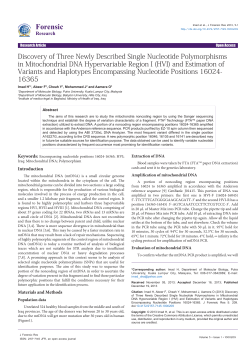 Discovery of Three Newly Described Single Nucleotide