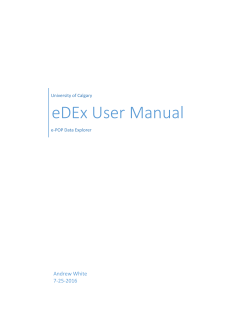 eDEx User Manual - e-POP on CASSIOPE