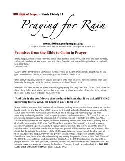 Praying for Rain - United In Prayer