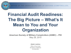Financial Audit Readiness: The Big Picture &ndash; What`s It Mean to You