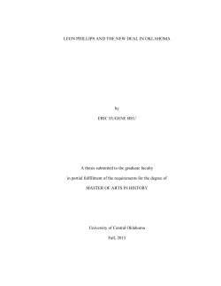LEON PHILLIPS AND THE NEW DEAL IN
