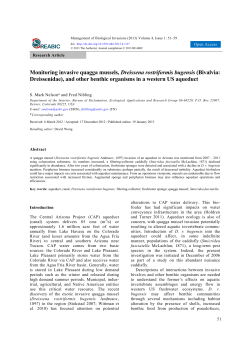 Monitoring invasive quagga mussels, Dreissena rostriformis