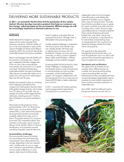 delivering more sustainable products