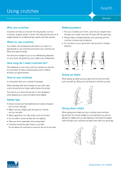 Using crutches - Health.vic.gov.au