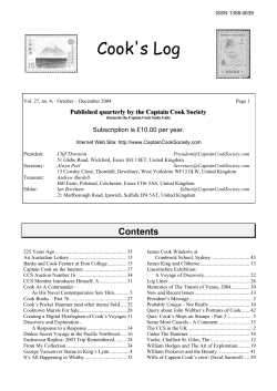 Cook`s Log, Vol. 27, No. 4 (2002)