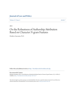 On the Robustness of Authorship Attribution Based on Character N
