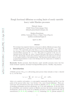 Rough fractional diffusions as scaling limits of nearly unstable heavy