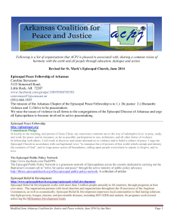 ACJP list of social justice groups - Saint Mark`s Episcopal Church in