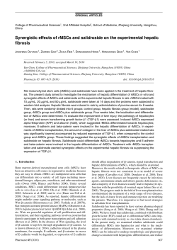 Synergistic effects of rMSCs and salidroside on