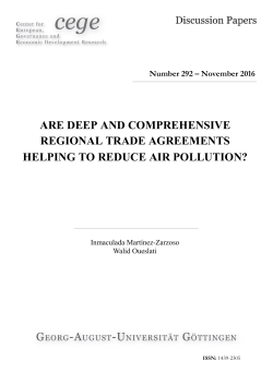Are Deep and Comprehensive Regional Trade Agreements