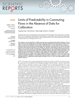 Limits of Predictability in Commuting Flows in the