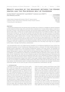 Gravity analysis of the boundary between the Congo craton and the