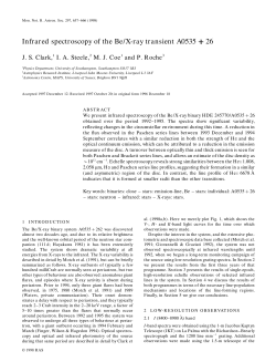 Infrared spectroscopy of the Be/X