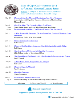 Summer 2014 - Tales of Cape Cod