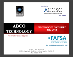 Performance Fact Sheet