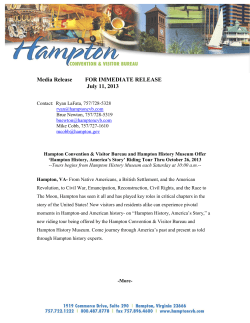 memo - Visit Hampton