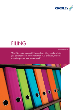 filing - Croxley