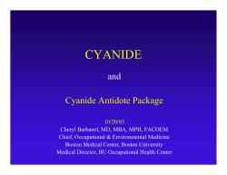 cyanide - Boston University