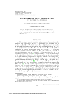 LINE BUNDLES FOR WHICH A PROJECTIVIZED JET BUNDLE IS A