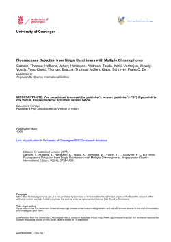Fluorescence Detection from Single Dendrimers with Multiple