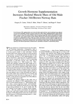 Growth Hormone Supplementation Increases Skeletal Muscle Mass