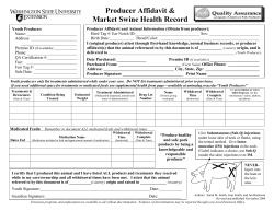 Swine Quality Assurance - Evergreen State Fairgrounds