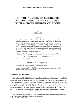 On the number of subgraphs of prescribed type of