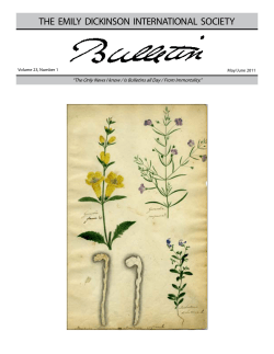 May-June 2011 - The Emily Dickinson International Society