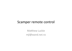 Scamper remote control