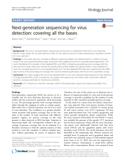 Next-generation sequencing for virus detection: covering all the bases