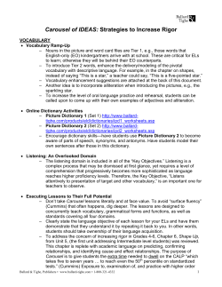 Strategies to Increase Rigor