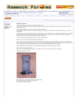 Geigerrig water filter FYI - Hammock Forums