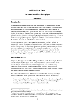 ADP Position Paper - Centre for Higher Education Development