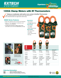 1000A Clamp Meters with IR Thermometers