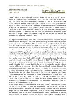 5.4 ETHNICITY IN PRAGUE Ivana Přidalov&aacute;