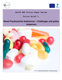 Novel Psychoactive Substances