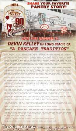 It`s Sunday, 10:30. Brunch-time. We`re standing in line outside the