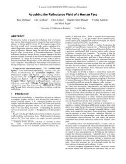 Acquiring the Reflectance Field of a Human Face