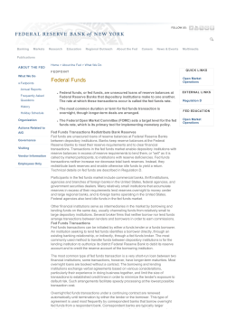 Federal Funds - Fedpoints - Federal Reserve Bank of New York