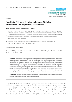 Symbiotic Nitrogen Fixation in Legume Nodules: Metabolism and