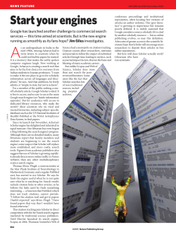 Science in the web age: Start your engines