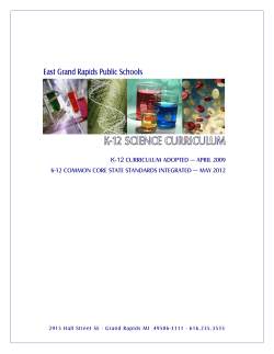 k-12 curriculum adopted april 2009 6