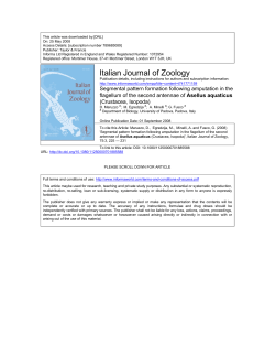 Italian Journal of Zoology