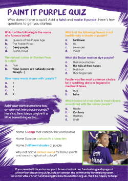 Paint it Purple Quiz