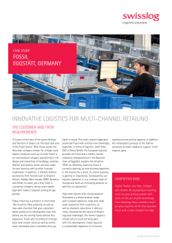 InnovatIve logIstIcs for multI-channel retaIlIng