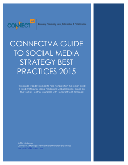 ConnectVA Guide to Social Media Strategy Best Practices