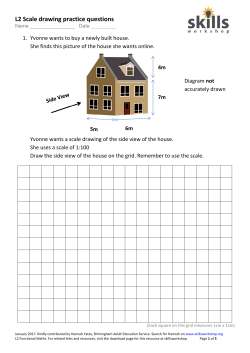 L2 Scale drawing questions for Functional Maths