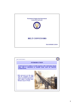 belt conveyors - OCW