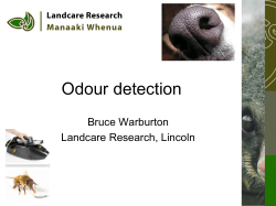 Odour detection - Landcare Research